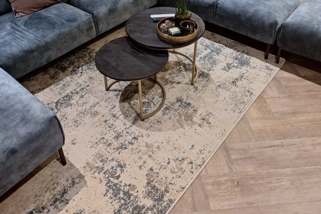 Vloerkleed Vintage Babylon Petrol Grandstone 200x290, Huis en Inrichting, Stoffering | Tapijten en Kleden, Ophalen, 150 tot 200 cm