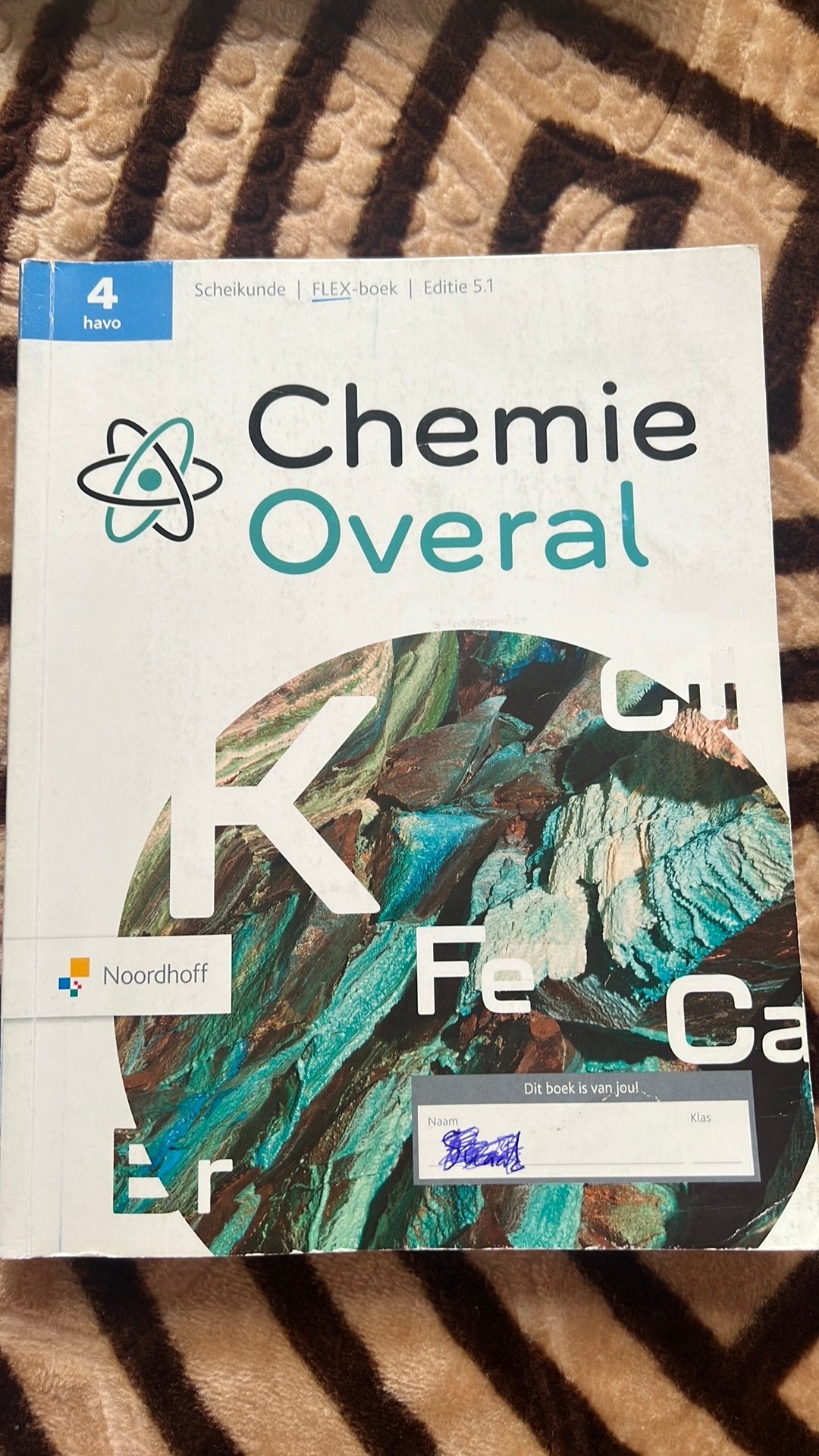 Chemie Overal FLEX-boek 4 havo Editie 5.1 Noordhoff, Ophalen, Gelezen, HAVO, Scheikunde