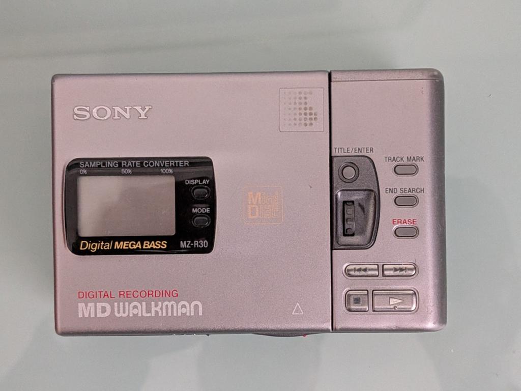 Sony MZ-R30 minidiscspeler, Audio, Tv en Foto, Walkmans, Discmans en Minidiscspelers, Ophalen of Verzenden, Minidisc-speler