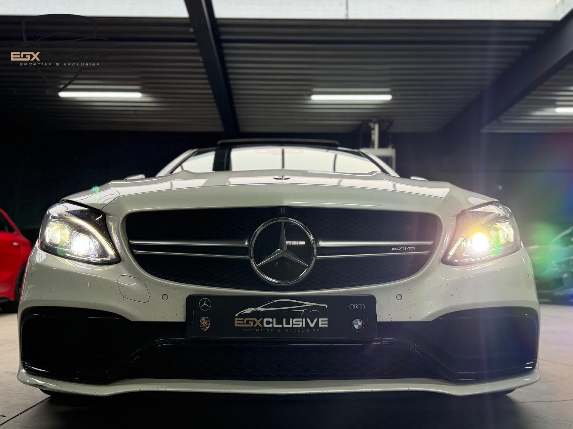 Mercedes-Benz C63 S AMG Pano/Ceramic/Carbon/Burmester/360, Automaat, Achterwielaandrijving, Gebruikt, 510 pk