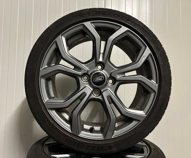 Ford Fiesta MK8 ST St-line 17 inch 4x108 Zomer 2018 TPMS, Ophalen, Gebruikt, Ford, Banden en Velgen
