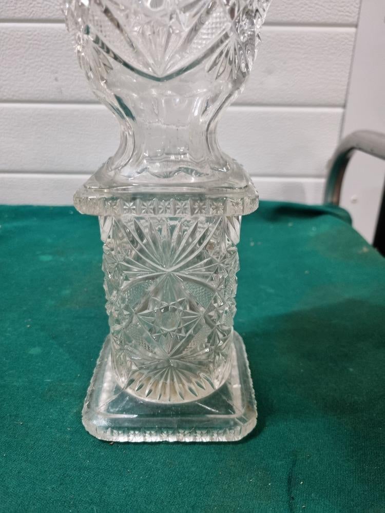 vaas kristal brockwitz art nouveau, Ophalen of Verzenden
