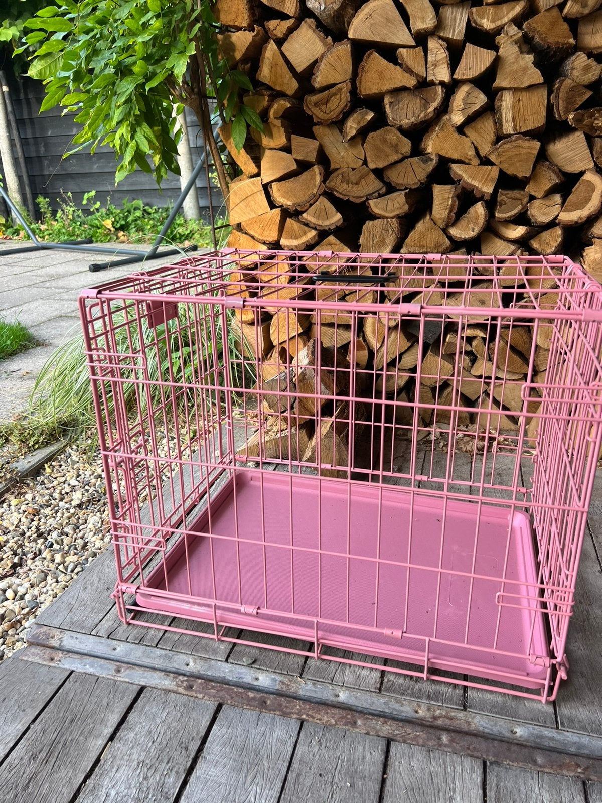 Roze bench, Dieren en Toebehoren, Ophalen, Zo goed als nieuw, Minder dan 75 cm, Minder dan 65 cm