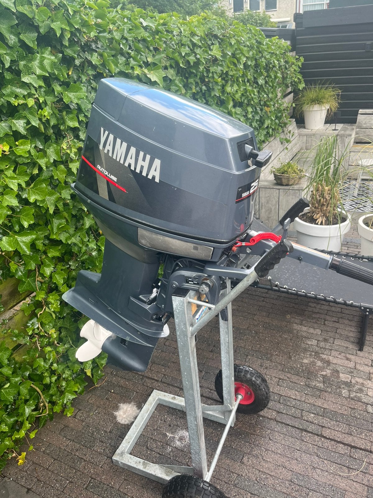 25 pk autolube 3 cilinder yamaha en kimple angler, Ophalen of Verzenden, Zo goed als nieuw, Aluminium, Benzine