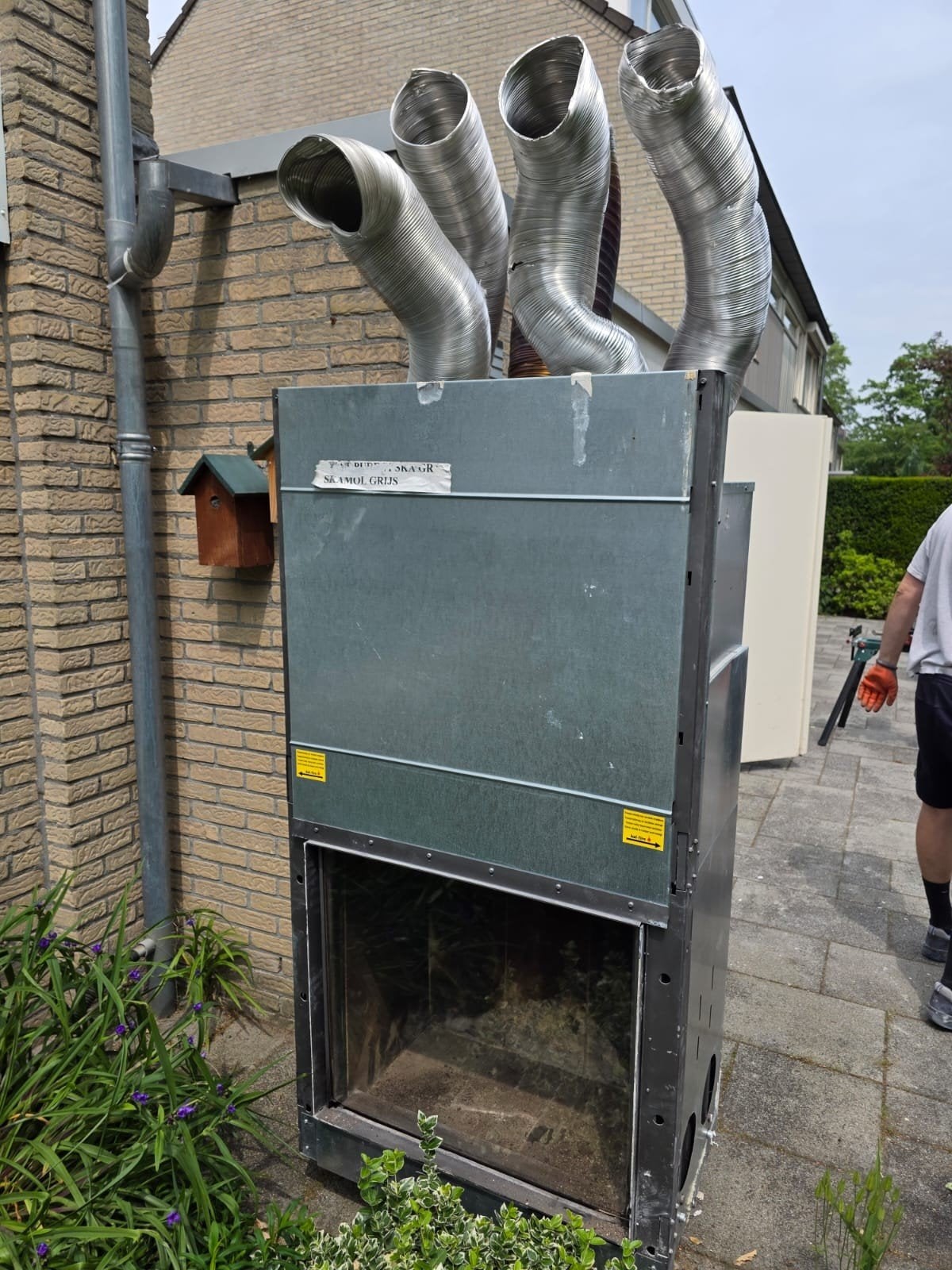 Houtkachel los om in te bouwen, Ophalen, Zo goed als nieuw, Hout, Houtkachel