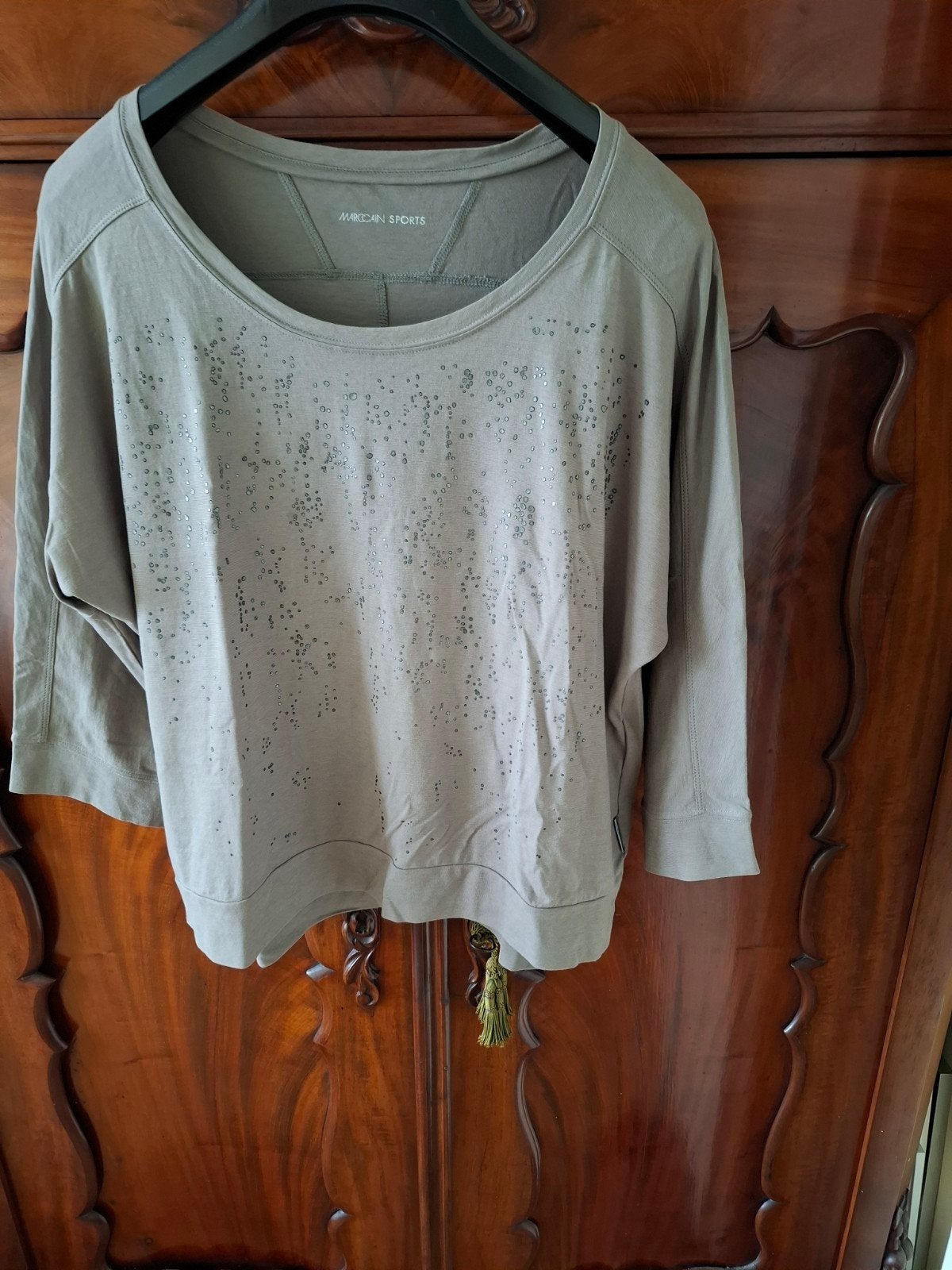 Marc Cain T-shirt met glitters - Maat 38/40, Kleding | Dames, Maat 38/40 (M), Overige kleuren, Ophalen of Verzenden, Zo goed als nieuw