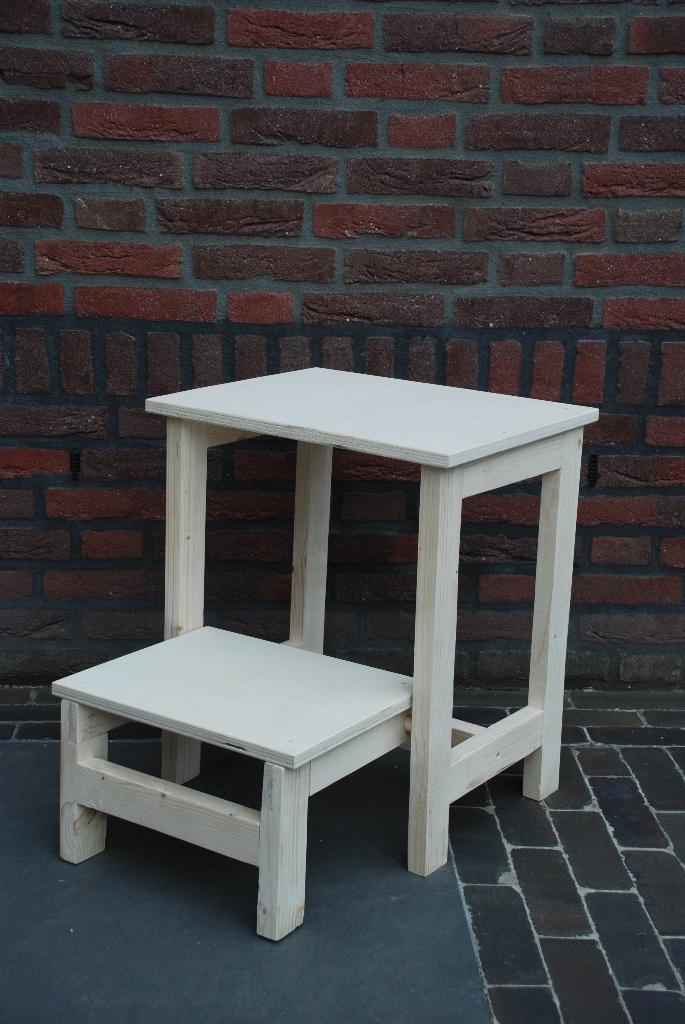 houten uitklapbare opstap kruk, Ophalen, Nieuw, Hout
