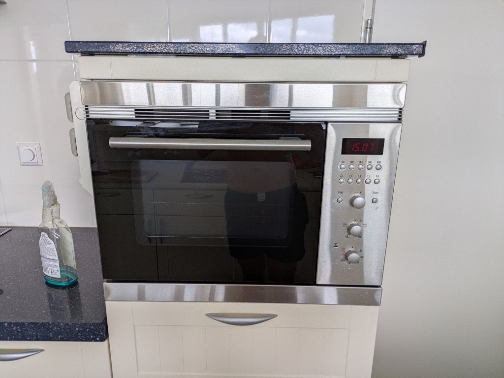 Siemens Inbouw Combi-Magnetron / Oven – RVS –, Witgoed en Apparatuur, Ovens, Ophalen, 45 tot 50 cm, Gebruikt, Siemens