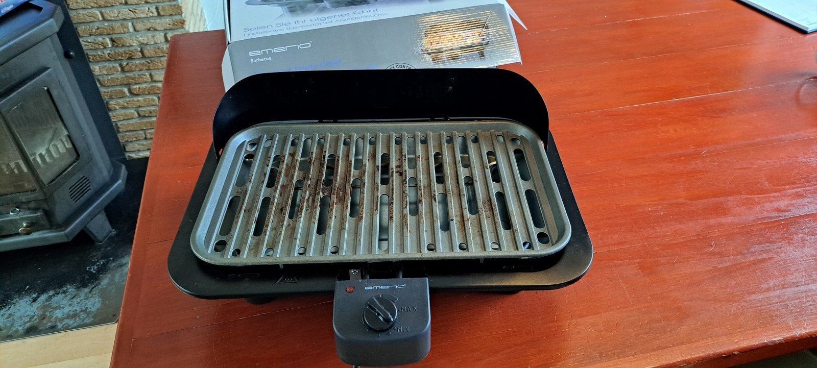 Emerio BBQ-Grill - Elektrische Barbecue, Tuin en Terras, Ophalen of Verzenden, Gebruikt, Emerio