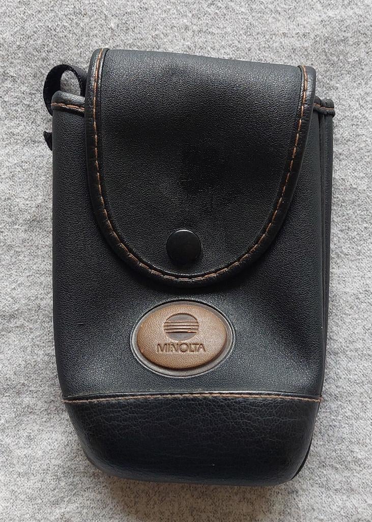 Camera tas Minolta leder !!, Ophalen, Refurbished, Schoudertas, Overige merken