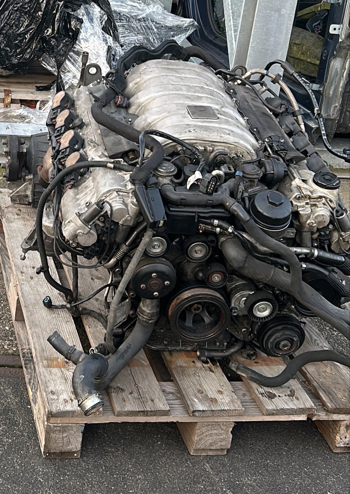 Kapotte motorblok Mercedes C63 AMG W204, Ophalen of Verzenden, Gebruikt, Mercedes-Benz