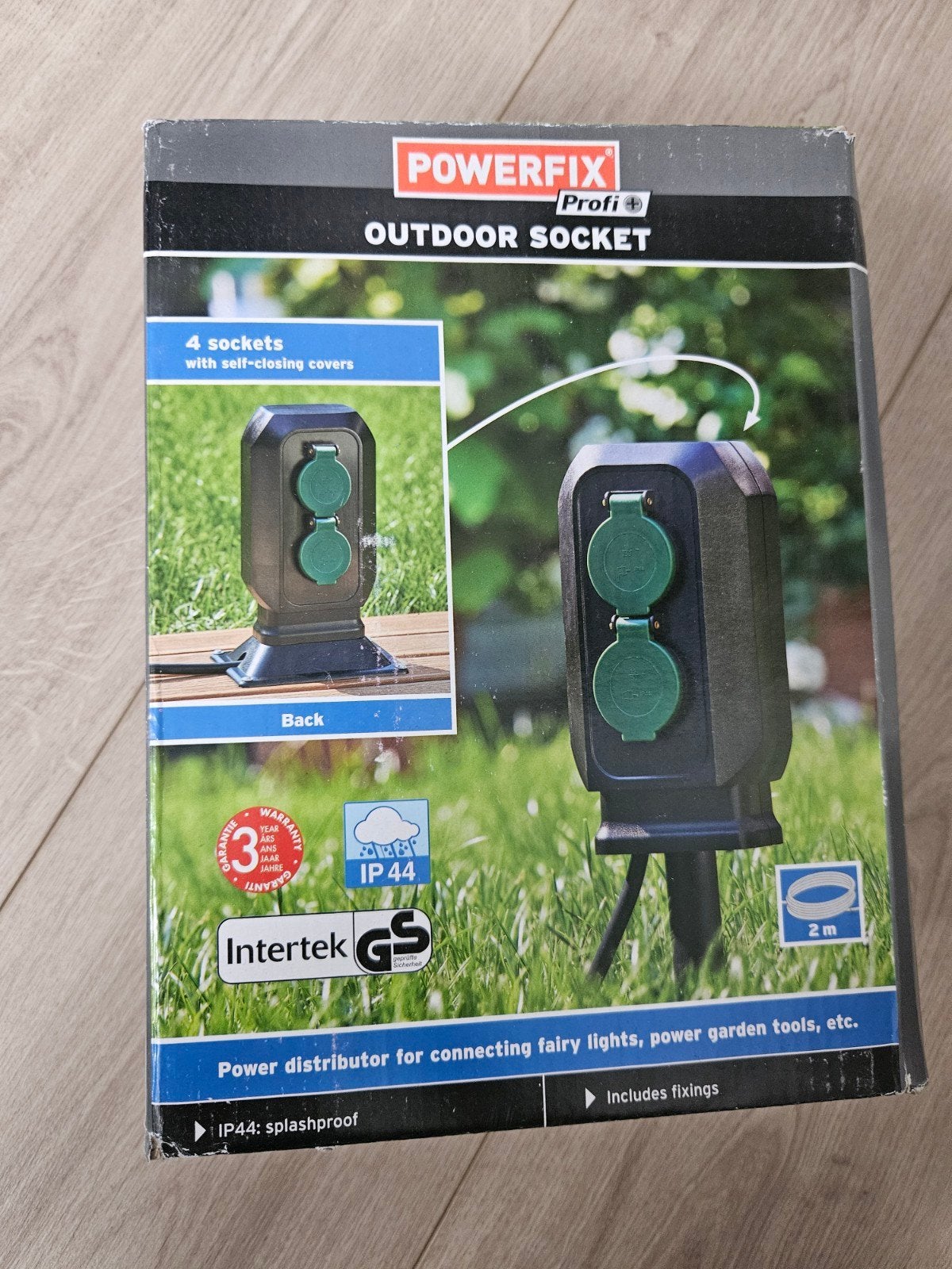 Powerfix Profi Outdoor Socket - Nieuw, Ophalen of Verzenden, Nieuw, Overige merken, Stekkerdoos