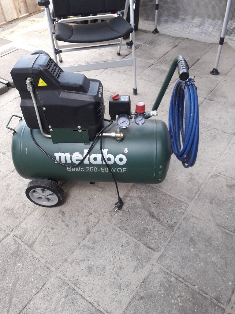 Compressor Metabo compressor Basic 250-50W., Ophalen, Zo goed als nieuw, Minder dan 200 liter/min, Olievrij