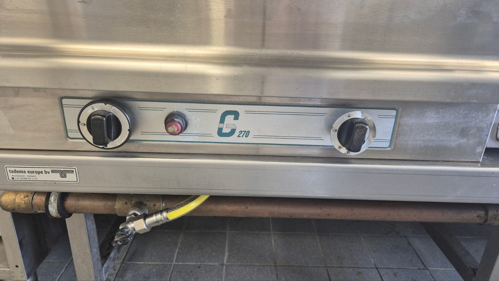 Professionele combi lavagrill en grillplaat, Ophalen, Gebruikt, Fornuis, Frituur en Grillen