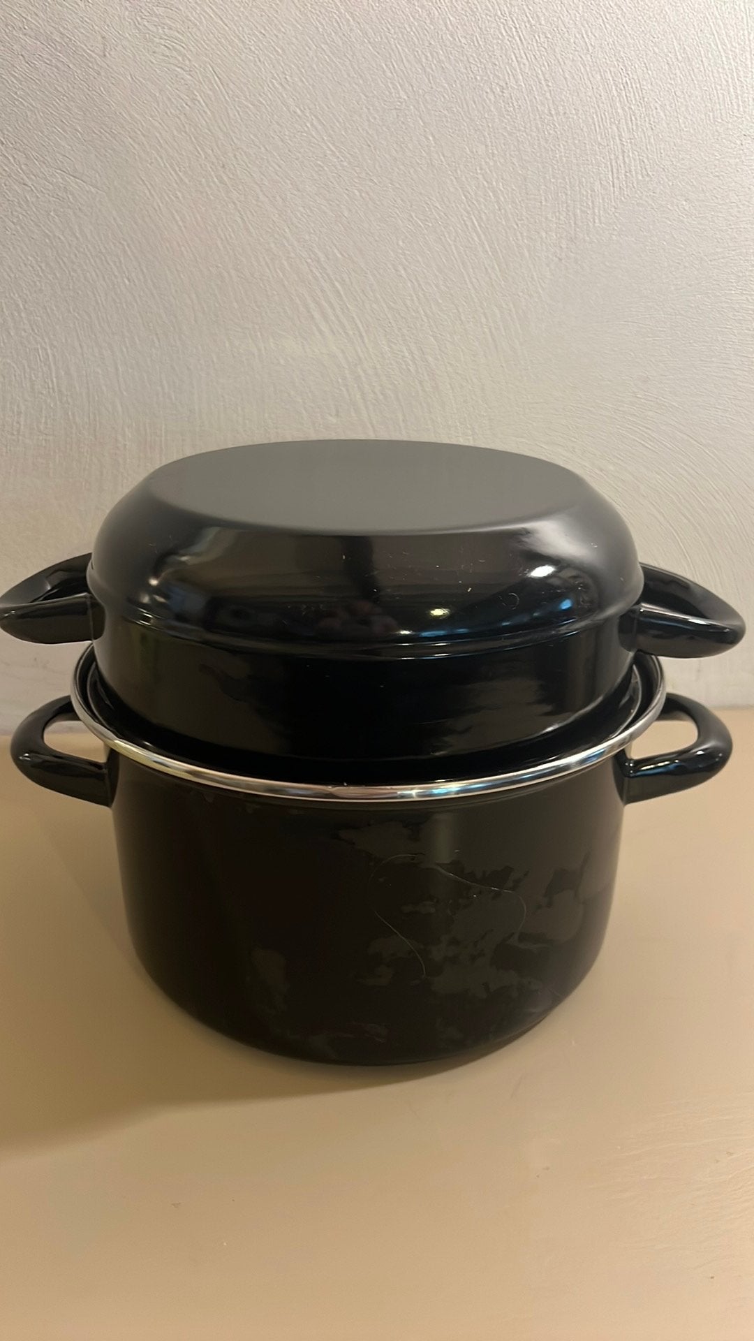 Zgan. mosselpan., Ophalen, Zo goed als nieuw, Pot, Bus of Blik