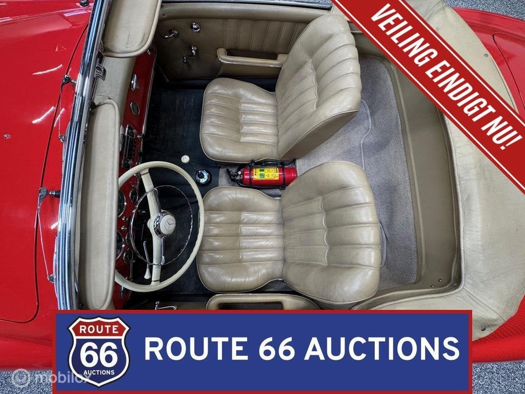 Mercedes-Benz 190 SL | 1961 | Route 66 Auctions, Auto's, Overige carrosserieën, Zwart, Mercedes-Benz, Bedrijf