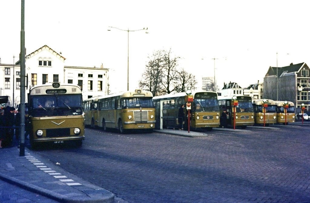 RET gele bussen, Verzenden, 1960 tot 1980, Zuid-Holland