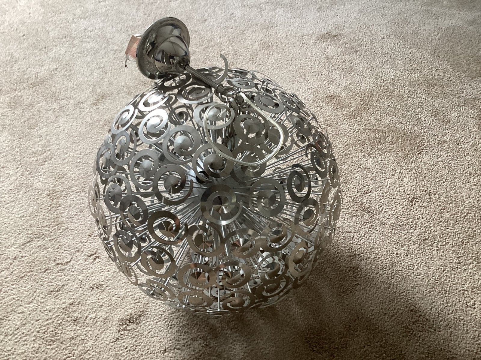 Design hanglamp, Ophalen, Zo goed als nieuw, Zilver, Overige materialen