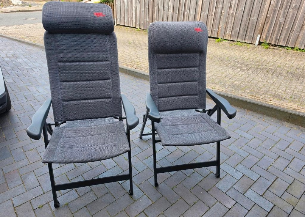 Set van 2 Crespo Campingstoelen (Air-Deluxe), Ophalen, Zo goed als nieuw, Campingstoel