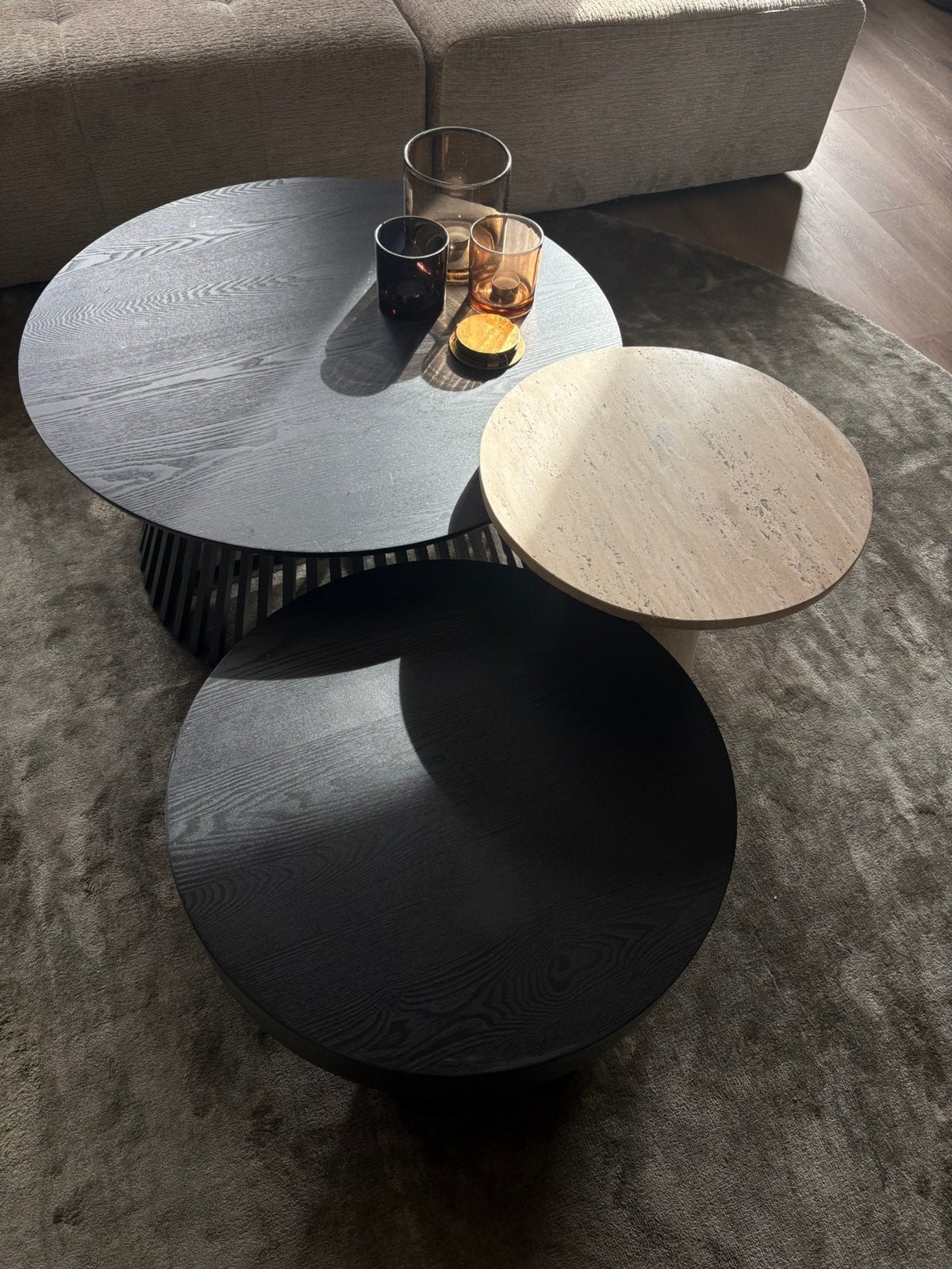 Salontafel set, Ophalen, Rond, 50 tot 100 cm