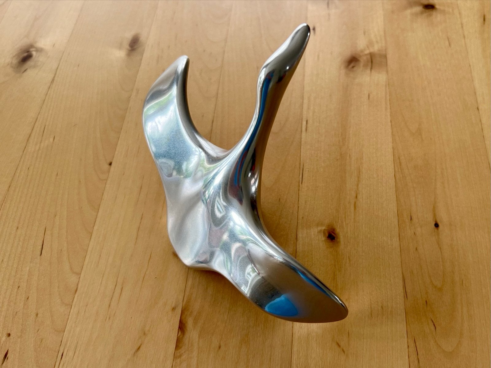 Haselton Sculpture: Gans in Aluminium, Antiek en Kunst, Kunst | Beelden en Houtsnijwerken, Zilver, Ophalen of Verzenden, Beeld