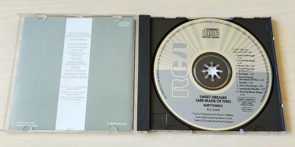 Eurythmics - Sweet Dreams CD 1983/1985 Japan/EU, Ophalen of Verzenden, Gebruikt, Pop
