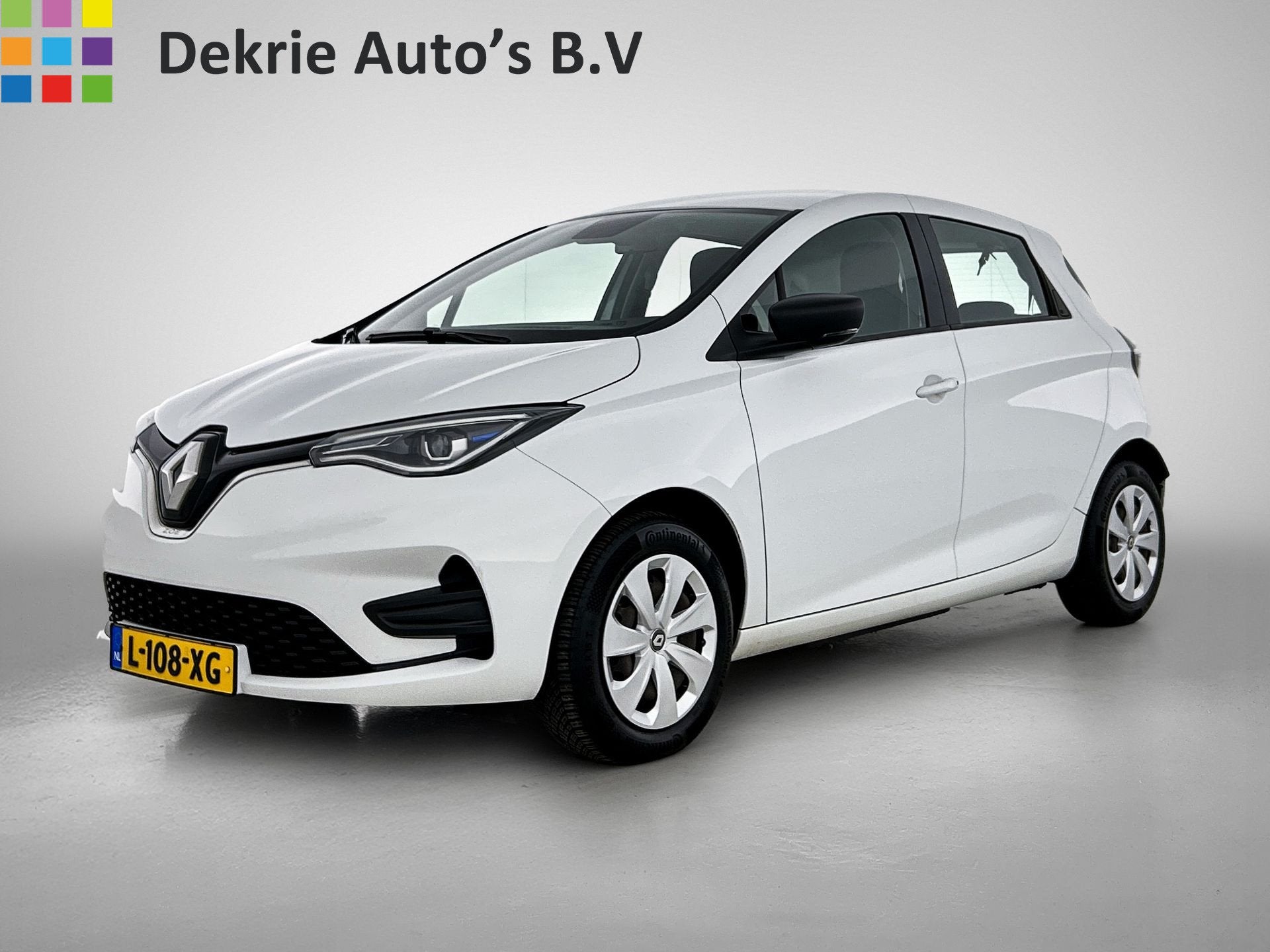 Renault ZOE R110 Life 52 kWh 5Drs. SOH 93% Incl. Battery / P, Auto's, Dealer onderhouden, Gebruikt, Zwart, Wit