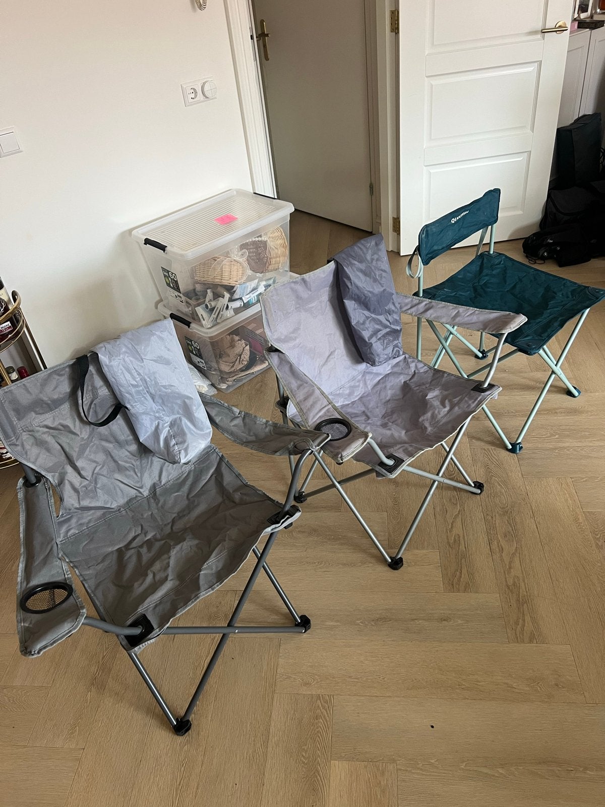 3 Campingstoelen in goede staat, Caravans en Kamperen, Ophalen of Verzenden, Zo goed als nieuw, Campingstoel