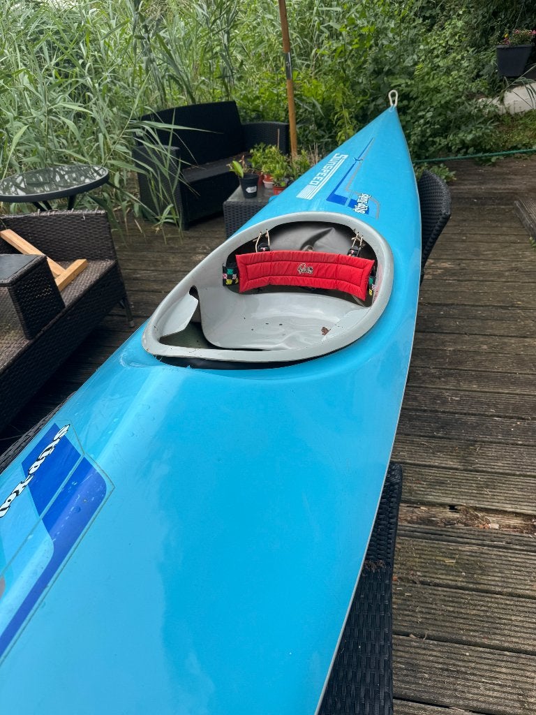 Kajak 5 meter lengte. Blauw. In goede staat., Ophalen, Gebruikt, 1-persoons