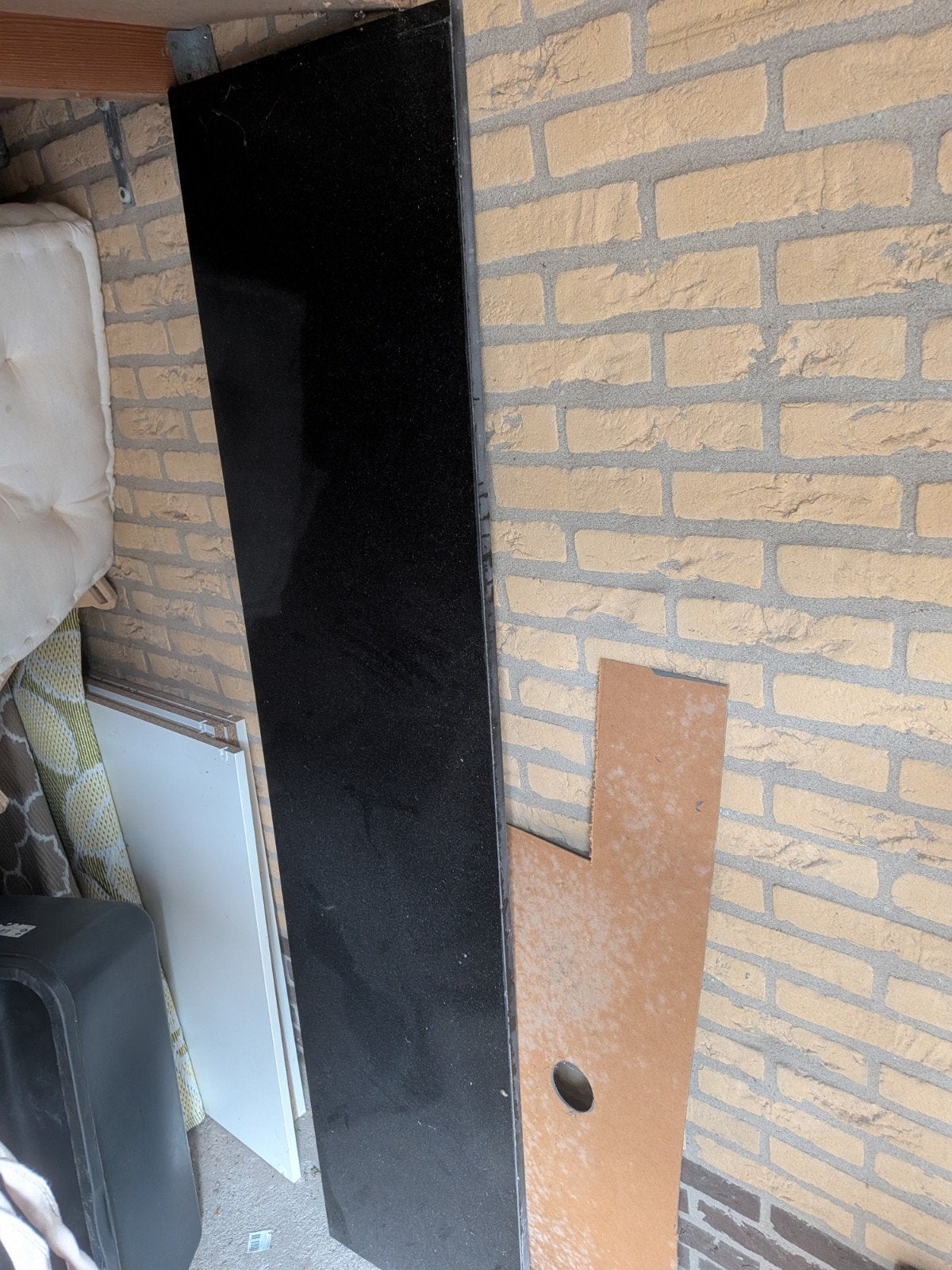 Zwarte granieten plaat - 3 maten beschikbaar, Ophalen, Gebruikt, Overige metalen