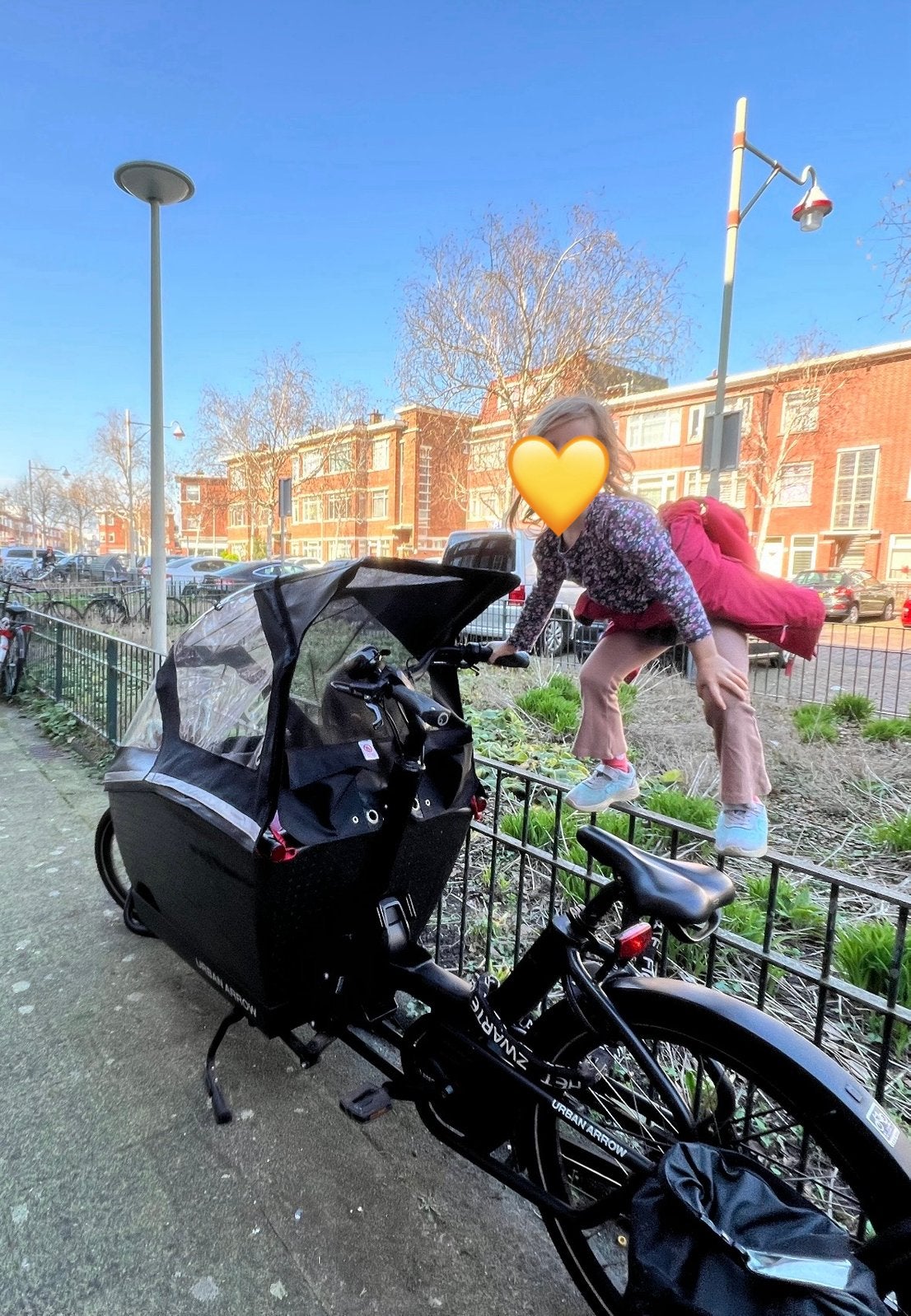 *GESTOLEN*  Urban Arrow Bakfiets, Fietsen en Brommers, Gebruikt, Elektrisch, 2 kinderen, Schijfrem