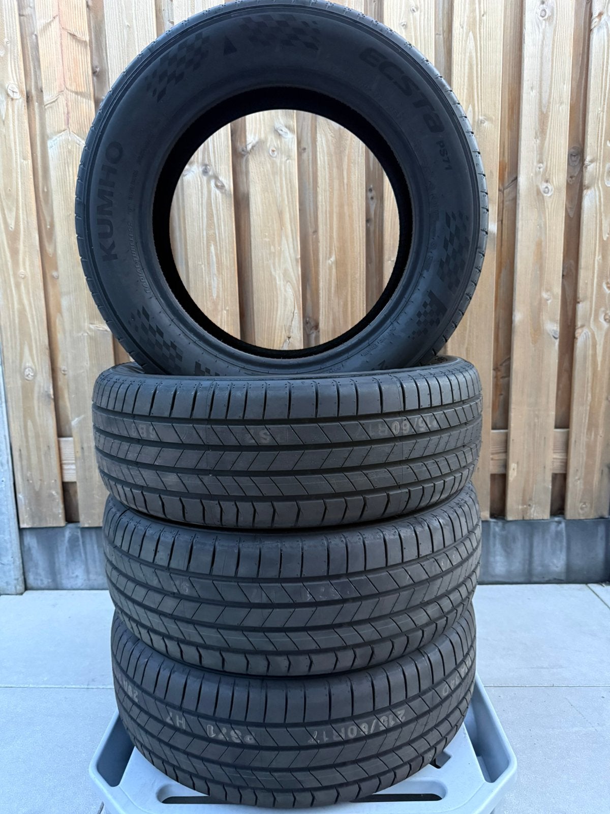 DEMO AUTOBANDEN | 215/60 R17 KUMHO ECSTA PS71 ZOMERBANDEN, Ophalen, 17 inch, Band(en), Personenwagen