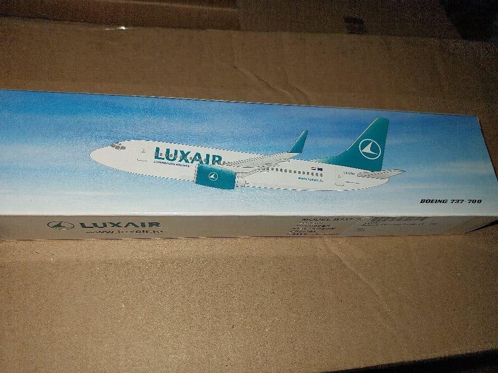 Luxair Boeing 737-700 1/200 schaalmodel vliegtuig NIEUW, Ophalen of Verzenden, Nieuw, Schaalmodel