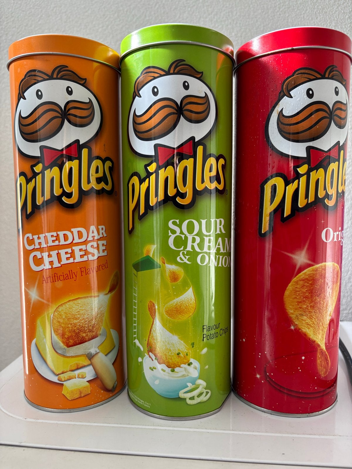 Pringles metalen blikken (set van 3), Ophalen of Verzenden, Zo goed als nieuw, Overige, Overige merken