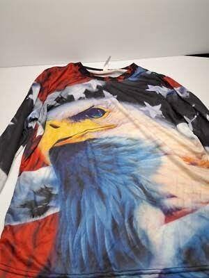 3D Eagle T-shirt  High-impact design: maat L, Maat 52/54 (L), Onbekend, Zo goed als nieuw, Meerkleurig
