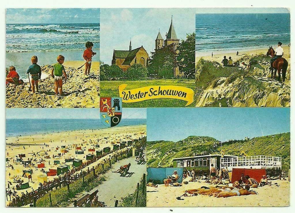 AK Westerschouwen - Groeten uit...Strand, Verzenden, 1960 tot 1980, Gelopen, Zeeland