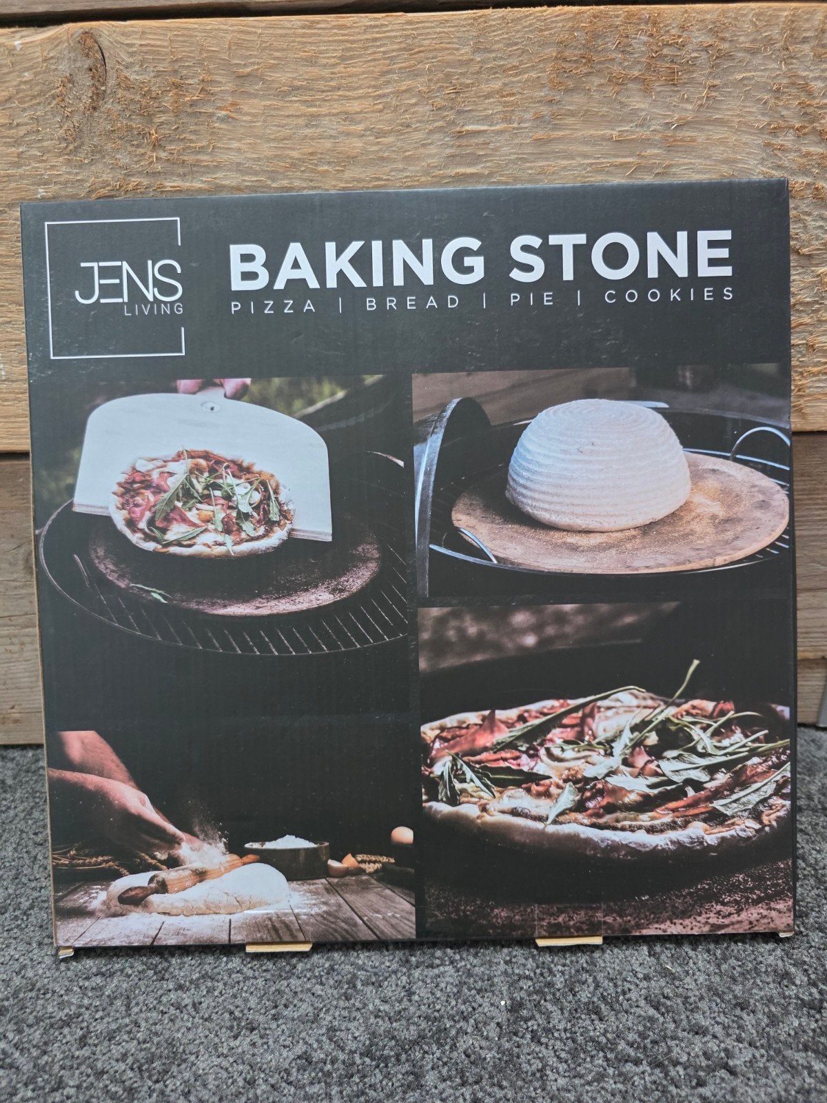 JENS living pizzasteen 33 cm - Nieuw in doos, Ophalen, Nieuw, Houtskool, JENS living