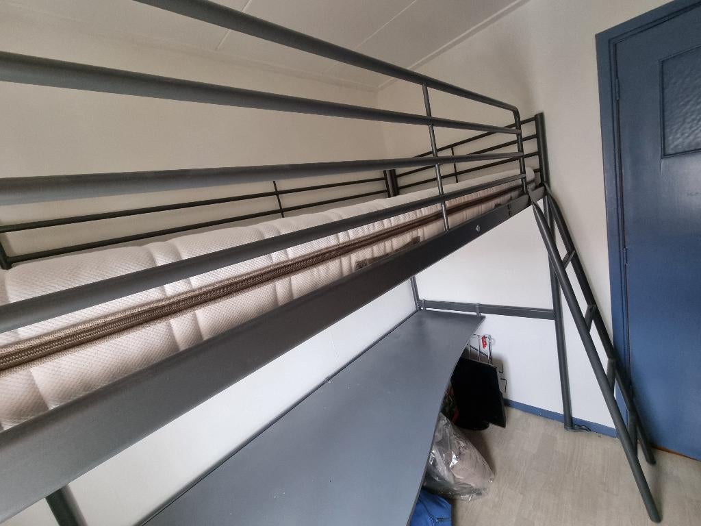 Hoogslaper, Huis en Inrichting, Slaapkamer | Stapelbedden en Hoogslapers, Ophalen, Gebruikt, Eenpersoons, 200 cm