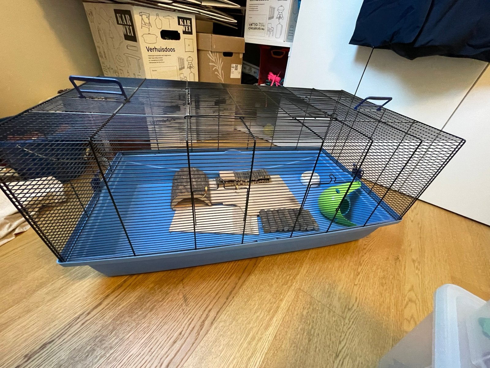 Hamsterkooi, nog netjes, Dieren en Toebehoren, Kooi, Gebruikt, Hamster, 75 tot 110 cm