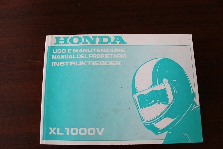 Honda XL1000V 1998 motorfiets instructie boekje XL1000 V, Motoren, Ophalen of Verzenden, Honda