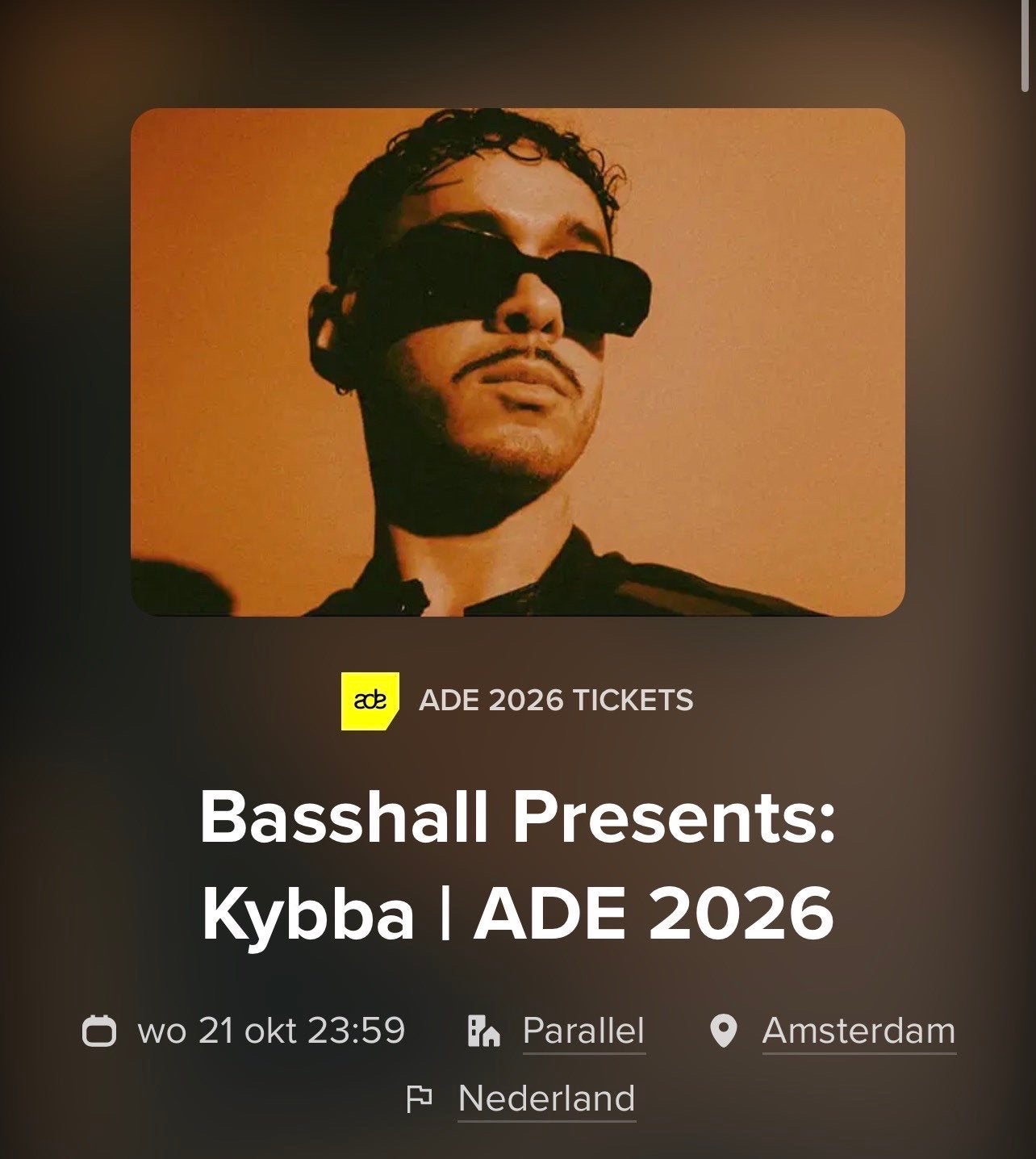 ADE Kaartje, Twee personen, Oktober