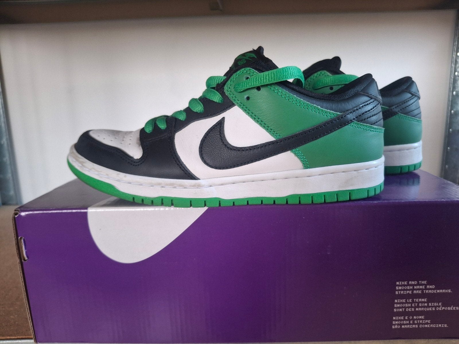 Nike SB Dunk Low Pro Green Black maat 38,5 nieuwstaat, Nike SB, Overige kleuren, Verzenden, Sneakers of Gympen