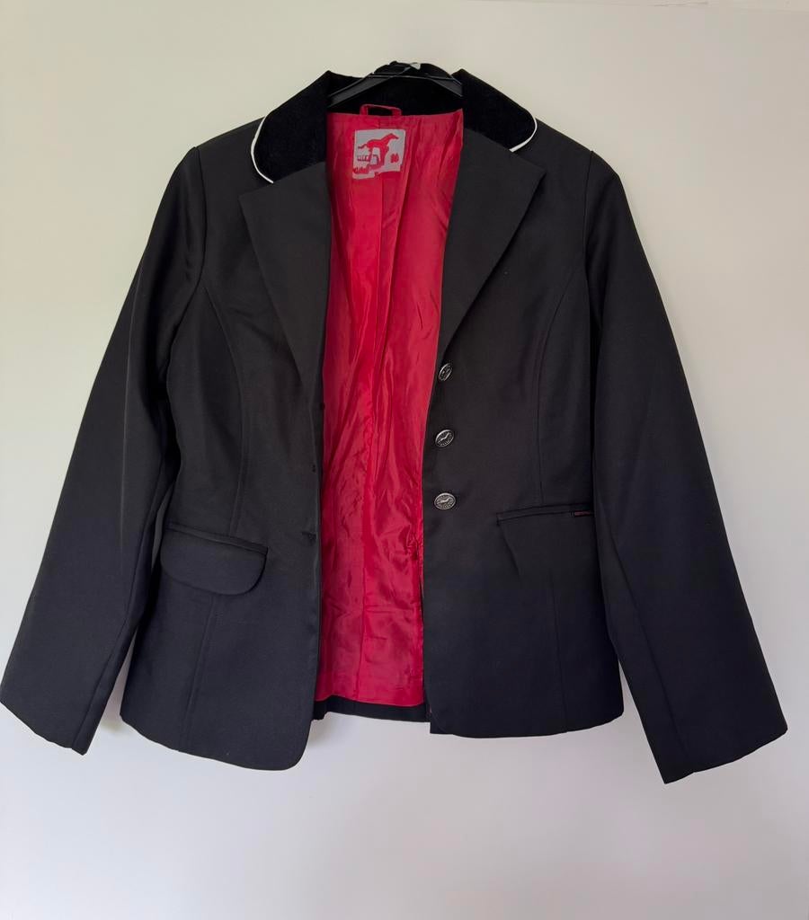 Red Horse paardrij-jasje zwart maat 164, Dieren en Toebehoren, Ophalen of Verzenden, Zo goed als nieuw, Dressuur, Bovenkleding