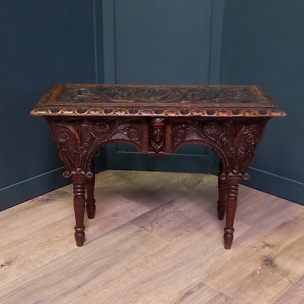 19e eeuws bedsteebankje c.q. -tafeltje, Antiek en Kunst, Ophalen of Verzenden