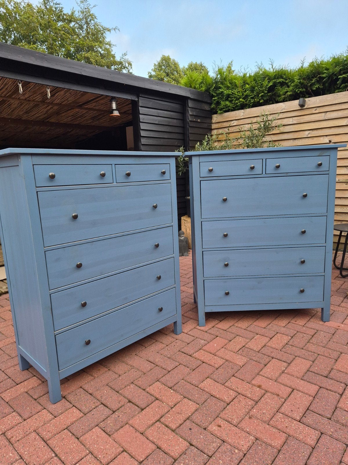 Hemnes ladekasten 2 stuks, 5 laden of meer, Ophalen, 25 tot 50 cm, Minder dan 100 cm