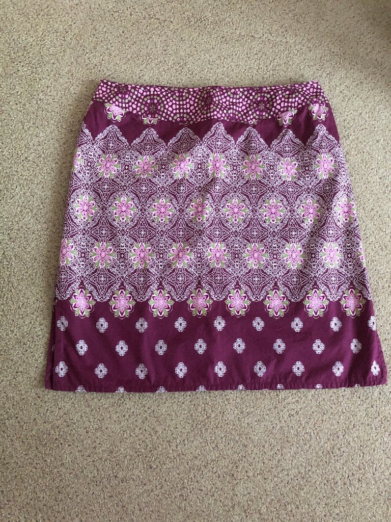 Kleurrijke rok maat 48 100% katoen met zijsplitjes taille 94, Overige kleuren, Maat 46/48 (XL) of groter, Ophalen of Verzenden