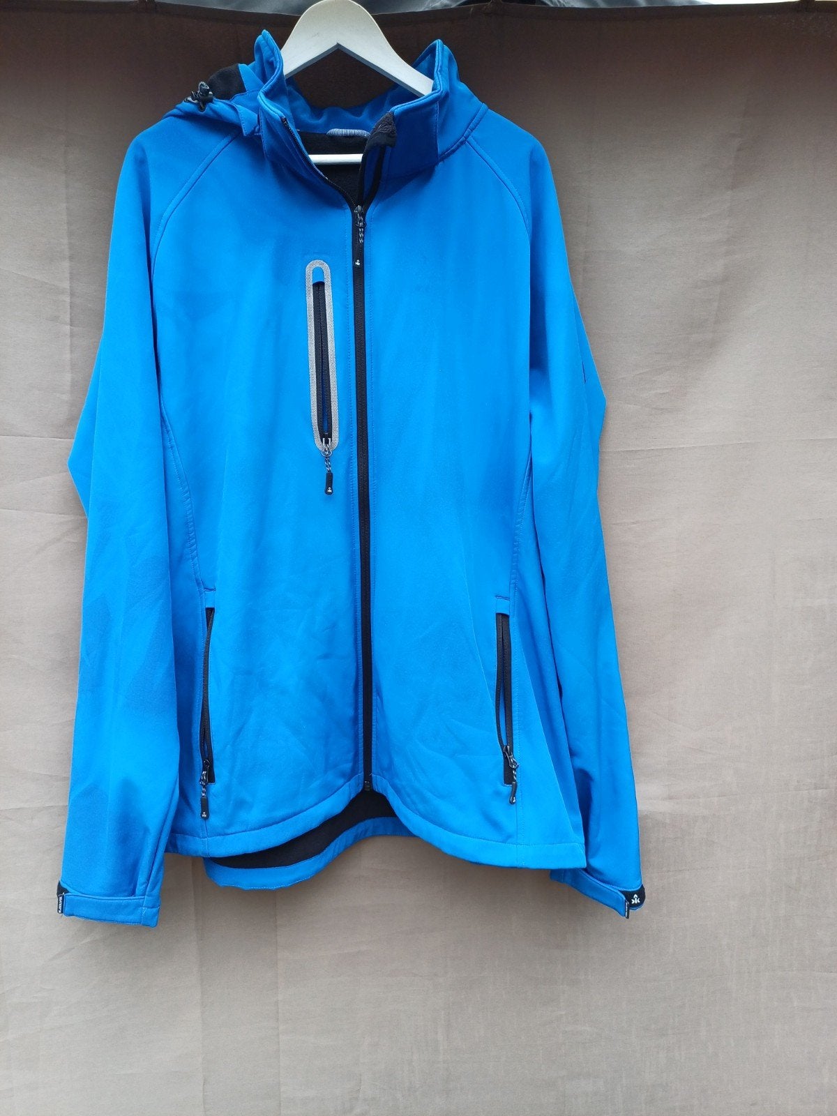 Kjelvik Softshell Jas - Blauw - Maat 5XL, Blauw, Ophalen of Verzenden, Zo goed als nieuw, Overige maten