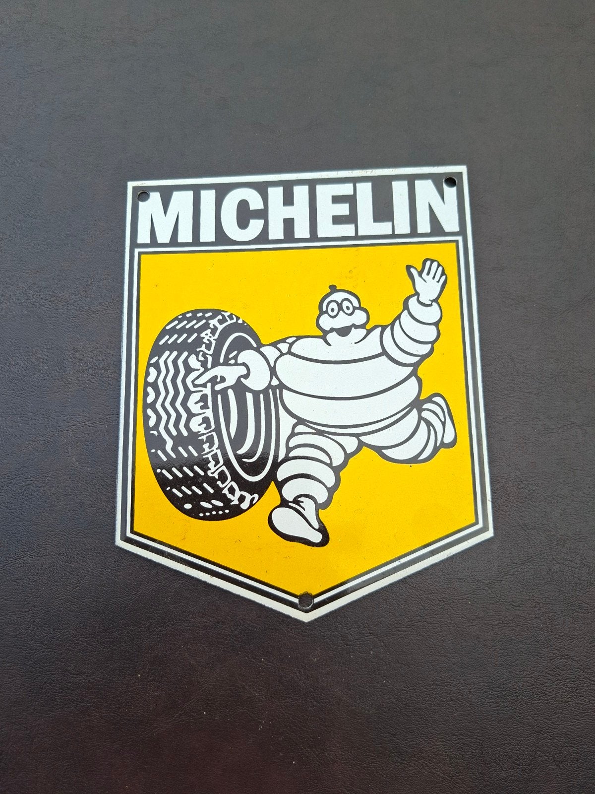 Emaille Michelin bordje, Ophalen of Verzenden, Reclamebord