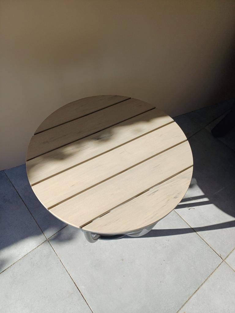 Mooi tafeltje voor binnen of buiten., Ophalen, Rond, Hout