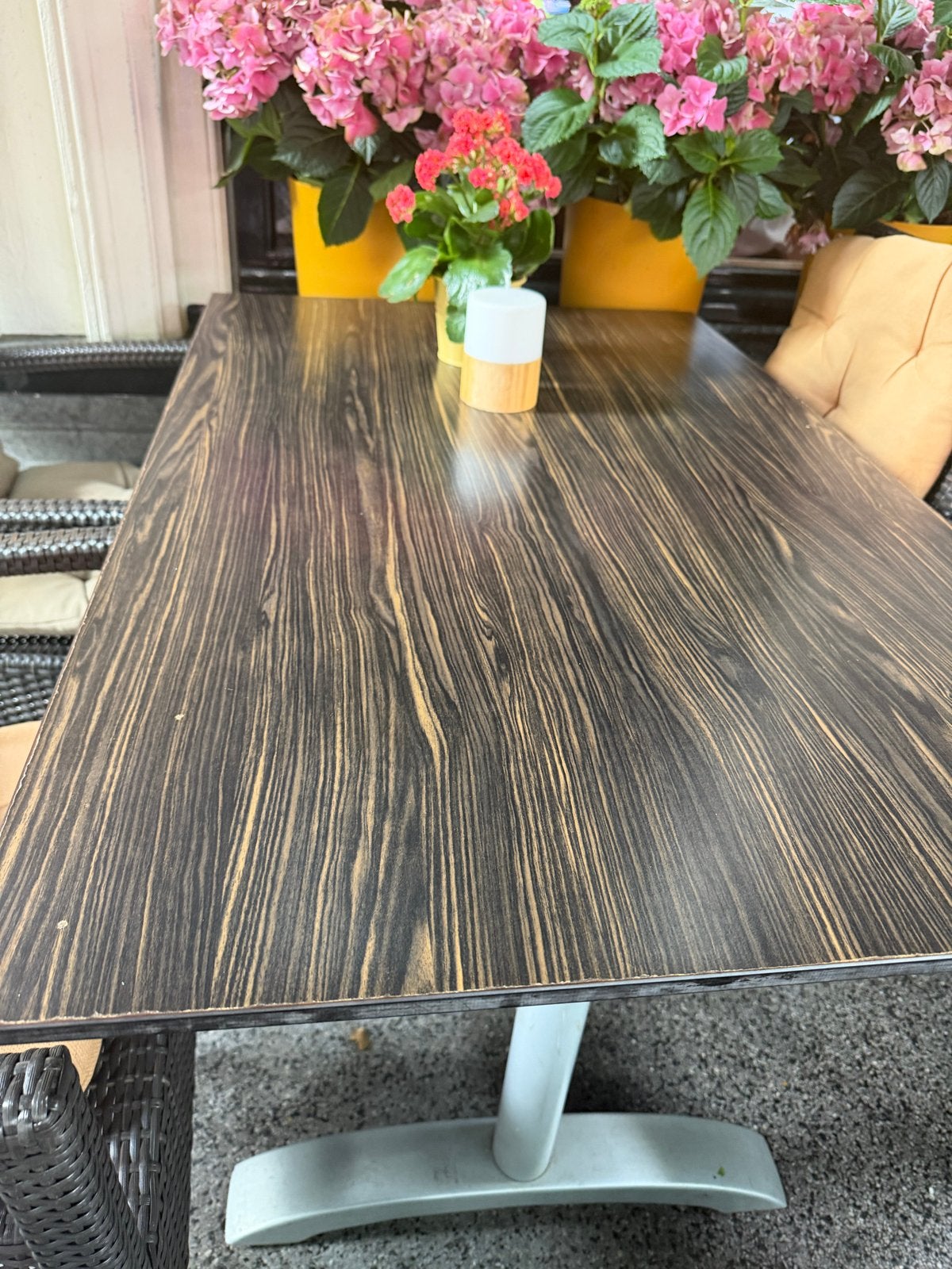 Horeca Terras Tafel Satteliet - Inklapbaar Trespa Blad, Ophalen of Verzenden, Gebruikt